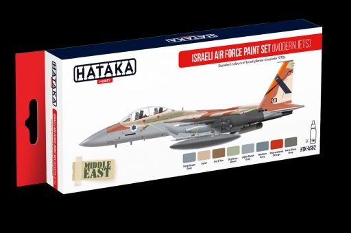 Israeli Air Force paint set (modern jets) (8 colours) HTK-AS62