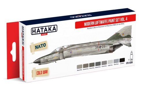 Modern Luftwaffe paint set vol. 4 (8 colours)  HTK-AS66