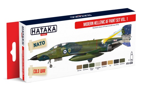 Modern Hellenic AF Paint Set Vol 1 (8 colours) HTK-AS68