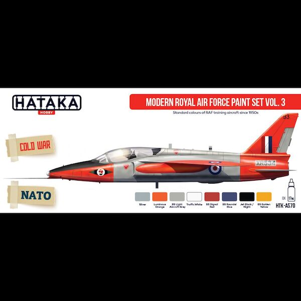 Modern Royal Air Force Paint Set Vol 3 (8 colours) HTK-AS70