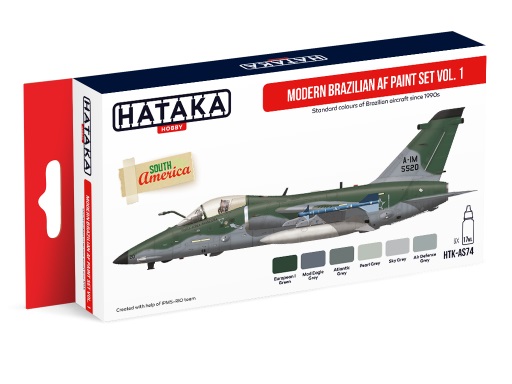Modern Brazilian AF paint set Vo.1 (6 colours) HTK-AS74