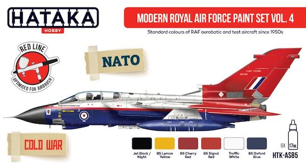 Modern Royal Air Force paint set Vol 4 (all variants) (6 colours) HTK-AS85