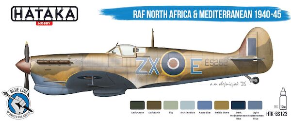 RAF North Africa & Mediterranean 1940-45 (8 Paints)  HTK-BS123