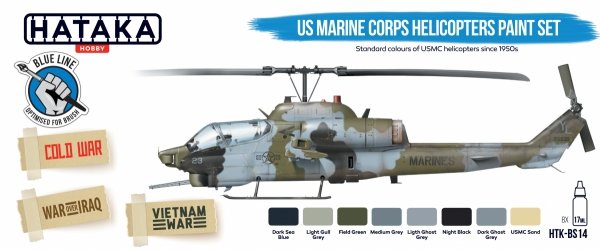 US Marine Corps Helicopters Paint Set (8 colours)  HTK-BS14
