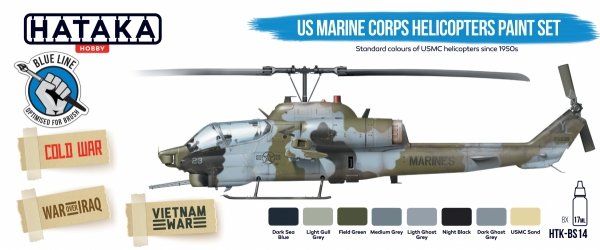 US Marine Corps Helicopters Paint Set (8 colours) HTK-BS14