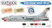 US Navy and Marine Corps 'Hi-Viz' paint set (6 colours) Optimised for Brushpainting ! HTK-BS18