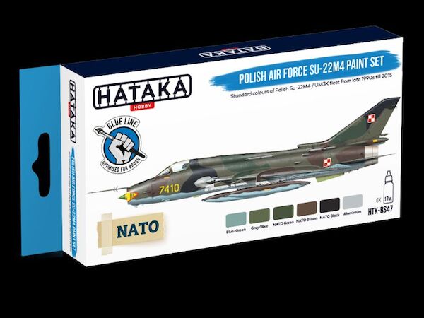 Polish Air Force Suchoi Su-22M4 Fitter paint set (6 colours)  Optimised for Brushpainting  HTK-bS47
