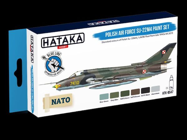 Polish Air Force Suchoi Su-22M4 Fitter paint set (6 colours) Optimised for Brushpainting HTK-bS47