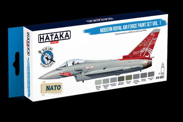 Modern Royal Air force Paint set Vol1 (8 colours) Optimised for Brushpainting HTK-BS52
