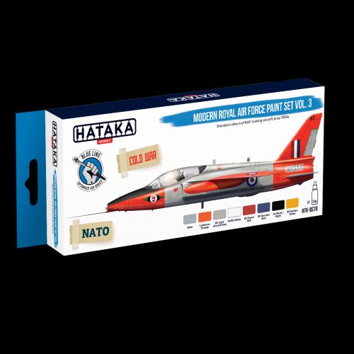 Modern Royal Air Force Paint Set Vol 3 (8 colours) Optimised for Brushpainting ! HTK-BS70