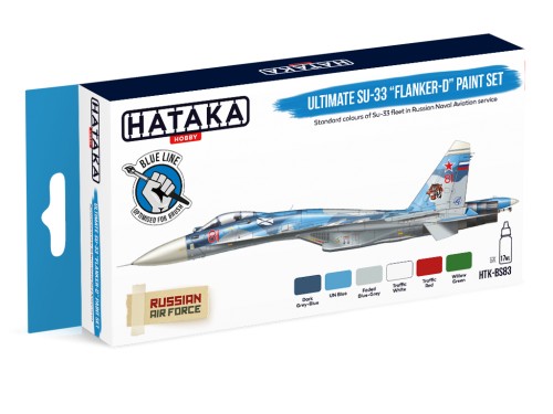 Ultimate Su33 Flanker D Paint set (6 colours) Optimised for Brushpainting HTK-BS83