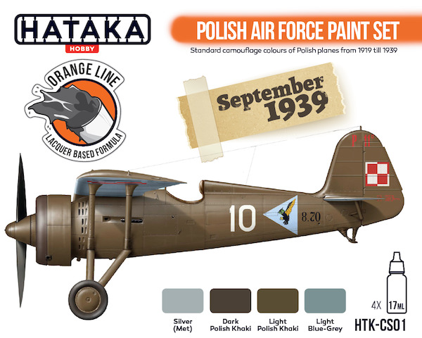 Polish Air Force  1939 paint set (4 Colours)  HTK-CS01