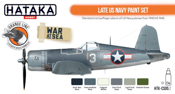 Late US Navy paint set (6 Colours) HTK-CS05.2