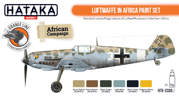 Luftwaffe in Africa Paint set (6 colours) HTK-CS06.2