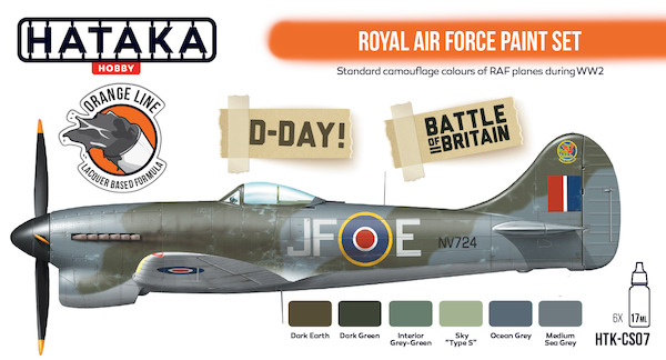 Royal Air Force paint set (6 Colours)  HTK-CS07