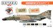 USAF Paint Set (Vietnam war-era) Paint Set (6 Colours) HTK-CS09