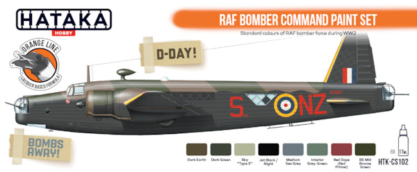 RAF Bomber Command Paint Set (8 Colours) HTK-CS102