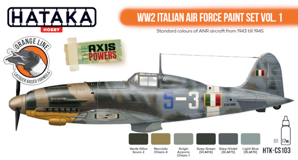 WW2 Italian Air Force Vol.1  paint set (6 Colours)  HTK-CS103