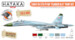 Early Sukhoi Su27S/P/UB Flanker B/C Paint set (6 colours) HTK-CS104