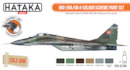 Set De Peinture Hataka Hobby Rouge Ligne AS105 Pour MIG-29A - 4 Couleurs, Idéal Pour Maquettistes