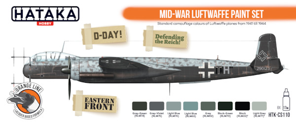 Mid War Luftwaffe (1941-1944) Paint set (8 colours) HTK-CS110