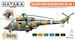 Polish Air Force/Army Helicopters Paint set (6 colours) HTK-CS116