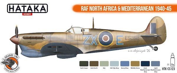 RAF North Africa & Mediterranean 1940-45 (8 paints)  HTK-CS123