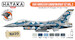 USAF Agressopr Squadron  Paint set Vol. 2 (6 colours) HTK-CS30