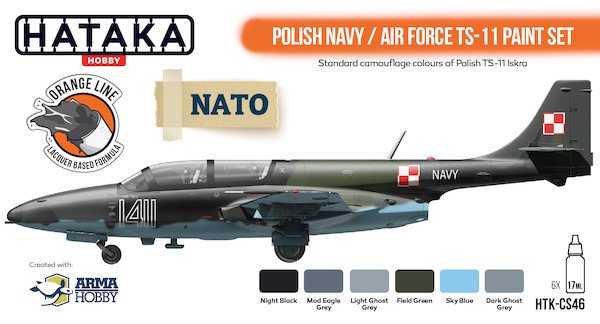 Polish Navy/Air Force TS11 Iskra Colour Set (6 colours)  HTK-CS46