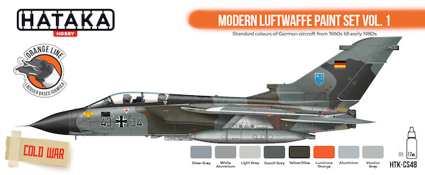Modern Luftwaffe paint set vol. 1  (8 Colours)  HTK-CS48