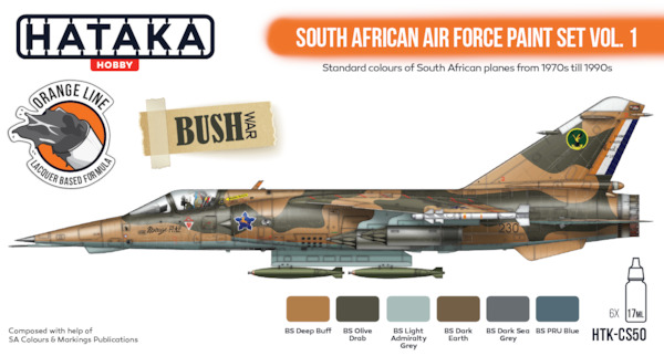 South African Air Force paint set vol. 1  (6 Colours)  HTK-CS50
