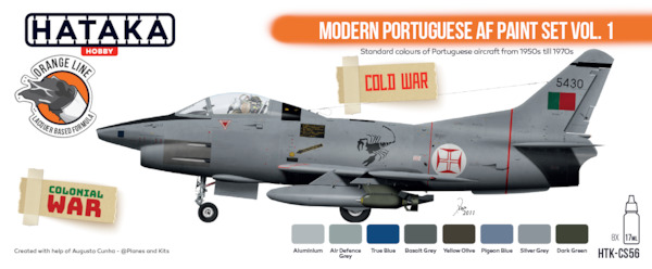 Modern Portuguese AF paint set vol. 1 (8 colours) HTK-CS56