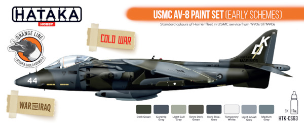 US Marine Corps AV8 Paint Set (8 Colours) HTK-CS63