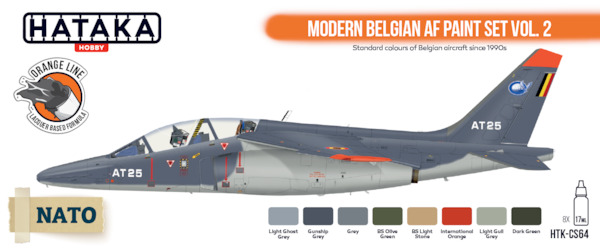 Modern Belgian AF paint set vol. 2  (8 Colours)  HTK-CS64