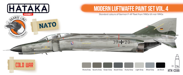 Modern Luftwaffe Paint Set Vol. 4 (8 Colours) HTK-CS66