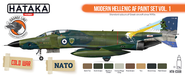 Modern Hellenic AF Paint Set Vol 1 (8 colours)  HTK-CS68