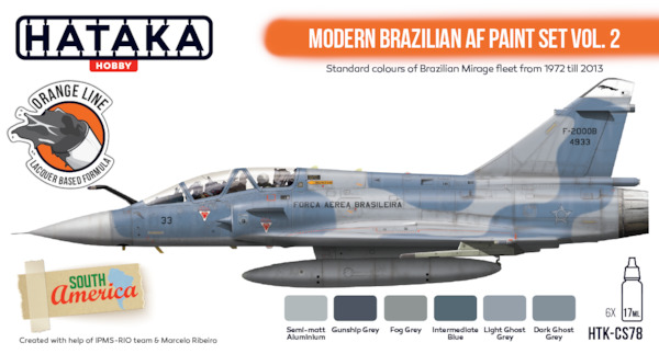 Modern Brazilian AF paint set Vo.2 (6 colours)  HTK-CS78