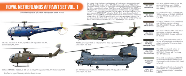 Royal Netherlands AF paint set vol. 1  (8 Colours)  HTK-CS80