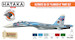 Ultimate Su33 "Flanker D" paint set (Standard colours of Su33 in Russian Naval Services) (6 colours) HTK-CS83