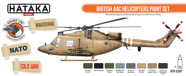 British AF Helicopters paint set vol. 1 (8 colours) HTK-CS87