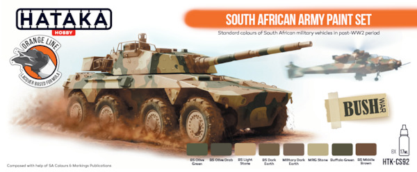 South African Army paint set  (8 colours)  HTK-CS92