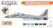 Modern North Korean AF paint set vol. 1 (6 colours) HTK-CS93