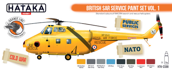 British SAR Service Paint set Vol.1 (8 Colours) HTK-CS98