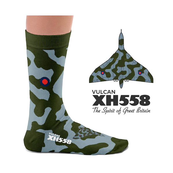 Pair of war machine socks: Vulcan XH558  5607311986815