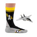Pair of fighter jets socks: US Navy F-14 Tomcat Jolly Rogers 