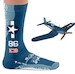 Pair of war machine socks: USAF F4U-1 Corsair Lucybelle