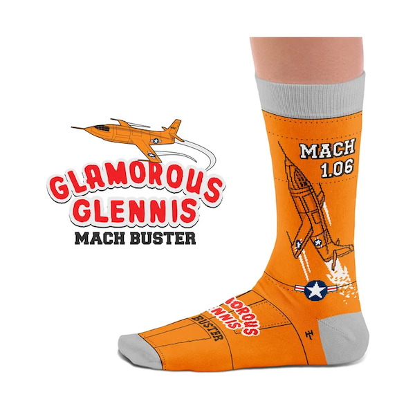 Pair of war machine socks: Bell X1 Glamorous Glennis  SOCK X-1