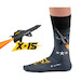 Pair of war machine socks: USAF X-15 
