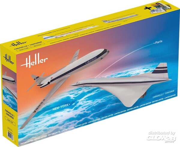 Caravelle + Concorde with book 50333