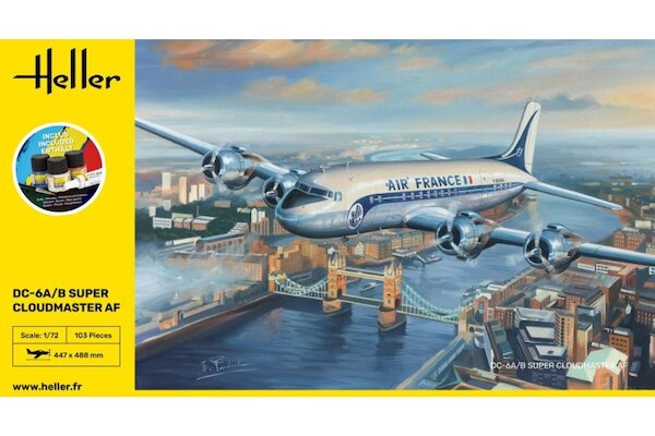 Starterset Douglas DC6A/B Suoer Cloudmaster (Air France) 56315